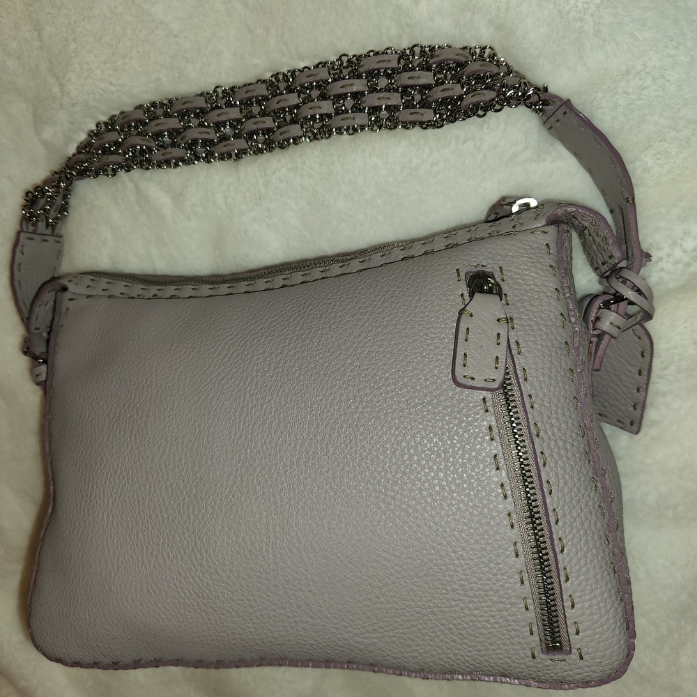 Vintage Fendi Selleria Borsa Lampo bag in Lilla. - Picture 13 of 16